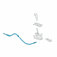 OEM GMC Acadia Shift Control Cable Diagram - 23256076