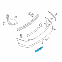 OEM 2021 Nissan Maxima Reflex Reflector Assembly RH Diagram - 26560-8990C
