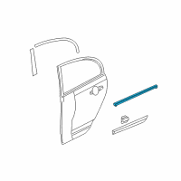 OEM Molding Assy., L. RR. Door Diagram - 72950-SNA-A01