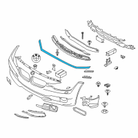OEM 2018 BMW 340i Front Engine Hood Sealing Diagram - 51-76-7-255-802