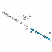 OEM 2014 Ford Transit Connect Axle Assembly Diagram - FV6Z-3B437-T