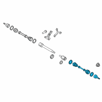 OEM 2018 Ford Transit Connect Outer Joint Diagram - FV6Z-3A329-E