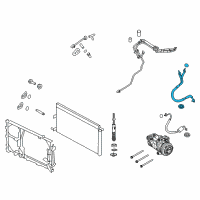 OEM 2015 Lincoln Navigator AC Tube Diagram - FL1Z-19972-A