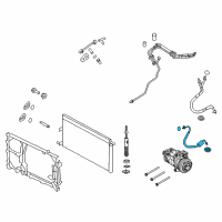 OEM 2015 Lincoln Navigator Suction Tube Diagram - FL1Z-19867-A