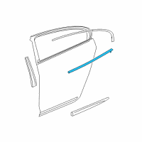 OEM 2013 Buick LaCrosse Belt Weatherstrip Diagram - 20912195