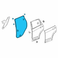 OEM 2020 Honda CR-V Weatherstrip, L. RR. Door Diagram - 72850-TLA-A01