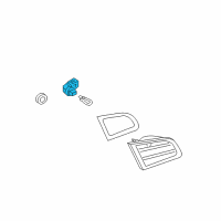 OEM 2022 Nissan Rogue Sport High Mounting Stop Lamp Socket Assembly Diagram - 26556-3M100