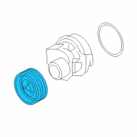 OEM 2010 Pontiac G3 Pulley Diagram - 55354585