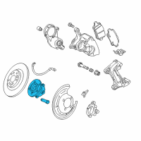 OEM 2017 Chevrolet Cruze Hub & Bearing Diagram - 13517460