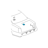 OEM 2003 Buick Park Avenue Rear Object Alarm Module Assembly Diagram - 25750801