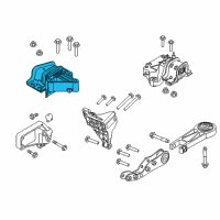 OEM 2016 Ram ProMaster 1500 Support-Engine Mount Diagram - 68223227AB