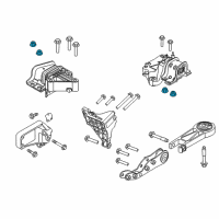 OEM 2021 Jeep Cherokee Nut-HEXAGON Locking Diagram - 6510103AA