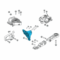 OEM 2015 Ram ProMaster 1500 Bracket-Engine Mount Diagram - 68224952AA