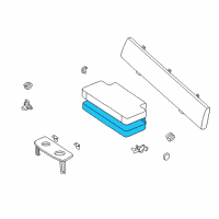 OEM 2002 Toyota Tacoma Pad, Rear Seat Cushion Diagram - 71503-04010