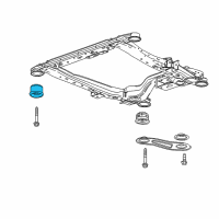 OEM 2016 Buick LaCrosse Engine Cradle Front Bushing Diagram - 13219070