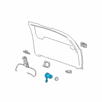 OEM Cadillac Lock Cylinder Diagram - 88937334