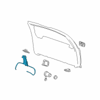 OEM Chevrolet Avalanche 1500 Latch Diagram - 15808595