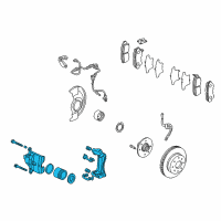 OEM 2000 Honda Accord Caliper Sub-Assembly, Right Front (Reman) Diagram - 06452-S84-505RM