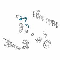 OEM 2001 Honda Accord Sensor Assembly, Right Front Diagram - 57450-S84-A52