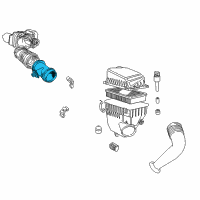 OEM BMW 318ti Mass Air Flow Sensor Diagram - 13-62-1-736-224