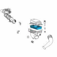 OEM 1999 BMW 750iL Air Filter Diagram - 13-72-1-702-908