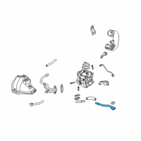 OEM Acura Pipe, Turbocharger Oil Return (B) Diagram - 15541-RWC-A01