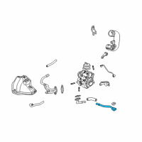 OEM 2011 Acura RDX Pipe, Turbocharger Oil Return (B) Diagram - 15541-RWC-A01