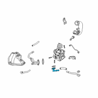 OEM 2007 Acura RDX Pipe, Turbocharger Oil Return (A) Diagram - 15540-RWC-A01