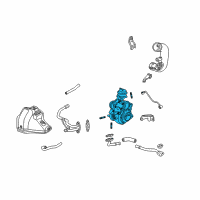 OEM 2010 Acura RDX Turbocharger Assembly Diagram - 18900-RWC-A01