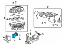 OEM 2021 Ram 1500 Air Inlet Duct Diagram - 68292830AA