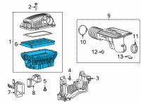 OEM 2019 Ram 1500 Filter-Air Cleaner Diagram - 68386779AA