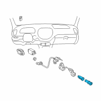 OEM 2005 Toyota Matrix Lighter Assembly Diagram - 85500-02011