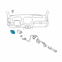 OEM 2002 Toyota Sequoia Switch Assy, Back Door Power Window Regulator Diagram - 84810-34010