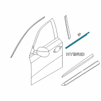 OEM 2020 Infiniti QX60 MOULDING Assembly - Front Door Outside, RH Diagram - 80820-3JA0B