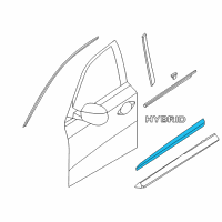 OEM 2016 Infiniti QX60 Moulding-Front Door, LH Diagram - 80871-3JA0A