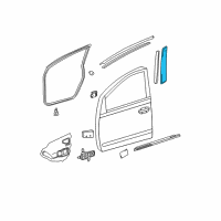 OEM 2009 Toyota Prius Frame Molding Diagram - 75755-47010