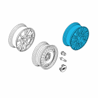 OEM 2016 Ford Focus Wheel, Alloy Diagram - G1EZ-1007-B