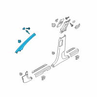 OEM Hyundai Tucson Trim Assembly-Front Pillar LH Diagram - 85810-D3000-TTX