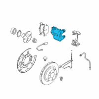 OEM 2009 BMW 128i Disc Brake Caliper Left Diagram - 34-21-6-768-693