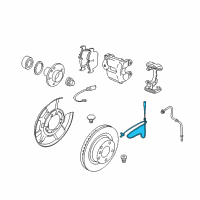 OEM 2008 BMW 128i Rear Right Abs Wheel Speed Sensor Diagram - 34-52-6-870-076