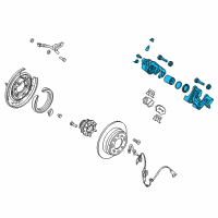 OEM 2018 Hyundai Sonata Caliper Kit-Rear Brake, RH Diagram - 58311-C1A15