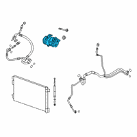 OEM 2017 GMC Acadia Compressor Diagram - 84309304