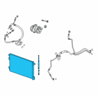 OEM 2021 Cadillac XT5 Condenser Diagram - 84504267