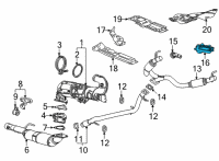 OEM 2022 Cadillac Escalade Tailpipe Extension Diagram - 84817177