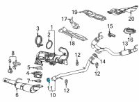 OEM GMC Yukon XL Intermed Pipe Clamp Diagram - 84283544