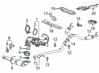 OEM 2022 Cadillac Escalade Converter & Pipe Gasket Diagram - 84763642