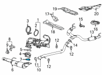 OEM 2021 Cadillac Escalade ESV Converter & Pipe Gasket Diagram - 84763642