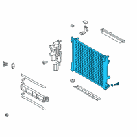 OEM 2019 Toyota RAV4 Radiator Assembly Diagram - 16400-F0010