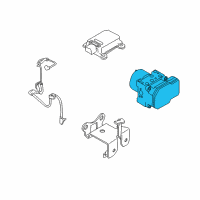 OEM Kia Optima Anti-Lock Brake Actuator And Pump Assembly Diagram - 589102G701