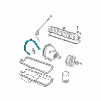 OEM Jeep Gasket-Front Cover Diagram - 53020487
